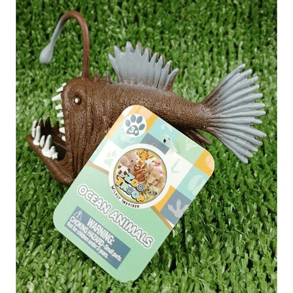Anglerfish Toy Figure Deep Sea Angler Fish Boley Ocean Animal Sea Creature pvc - Picture 8 of 16